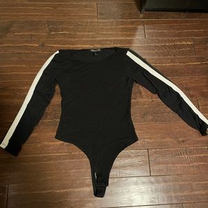 Black bodysuit, small, by stretchwear society.